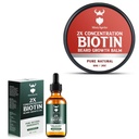 Biotin Beard Balm for Men & Conditioning Beard Wax and growth Beard growth oil with 2X Concentration Biotin for Men, Hydrates & thickens 얼굴의 머리