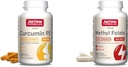 Jarrow 공식 Curcumin 95 500mg 및 메틸 Folate 400mcg 산화 및 심장 혈관 건강 지원 Dietary 보충교재 뭉치, 120 및 60의 Veggie 캡슐