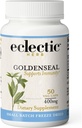 ECLECTIC INSTITUTE Raw Freeze-Dried Goldenseal Capsules | 지원 면역 기능 | 지원 건강한 Sinuses | 지원 Mucous Membrane Health | 50 CT (400mg)