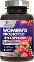 여성 소화 건강 지원을위한 Probiotics - 90 억 CFU 여성 프로바이오틱스, 16 Strains, Cranberry, Prebiotics, PH, Immune, Urinary, & Feminine 건강 지원, 120 캡슐을 가진 질 Probiotics