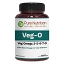 순수한 영양 채식 오메가 3-5-6-7-9 | 120 Softgels | 2 Softgels 제공 당 600mg | 종합 건강을위한 멀티 오메가 보충 | 비 GMO | 글루텐 프리