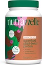 Nutranelle - 식물 기반 단백질 분말 - 25 g Vegan Protein Powder with 30 서빙 - Superfoods & Amino Acids와 혼합 된 쌀 및 완 - 제 설탕 - 초콜릿