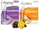Vida Lifescience Aurora Nutrascience Mega Vitamin C & Glutathione 번들, 64 Packets | 면역력