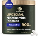 Resveratrol & Quercetin NMN 대안을 가진 NAD+ Nicotinamide Riboside – 에너지, 초점 및 세포질 지원을 위한 우수한 노화 방지 보충교재 – 80 높 순수성 캡슐 900mg