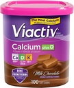 Viactiv 칼슘 + 비타민 D3 보충교재 연약한 Chews, 우유 초콜렛, 100 Chews - 뼈 건강을 위한 칼슘 규정식 보충교재