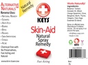 Keys Skin-Aid Vegan, Chemical-Free, All Natural Antiseptic Analgesic Spray Therapy Remedy, Therapeutic Proportions의 빠른 Acting 약제 급료 성분, 리도카인 없음, 2 온스
