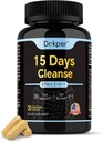 Natural Cleanse Detox, 15 Days 2-in-1 Gut Support, Men & Women, Senna Leaf, Cascara Sagrada, Psyllium Seed Husk Powder, Aloe Vera Extract, 30 캡슐
