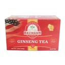 Baumann Premium American Ginseng Tea Bags (20 Tea Bags) - Authentic Panax Wisconsin Grown Panax Ginseng Herbal Tea - 강화 된 초점 및 에너지를위한 항 산화제 인삼 사이드가있는 건강한 녹차