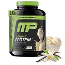 MusclePharm 전투 단백질 분말, 바닐라 맛, 생산 운동을위한 연료 근육, Whey Protein Isolate & Egg Albumin, 글루텐 무료, 4 lb, 52 서빙