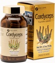 FINE JAPAN Cordyceps 버섯 캡슐 - 최적의 건강 혜택을위한 프리미엄 Cordyceps Militaris 및 Sinensis 추출물, 100 % Authentic Cordyceps는 쉽게 얕은 캡슐에