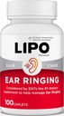 Lipo-Flavonoid Plus Tinnitus Relief - 반지 귀에 대한 의사 추천 - 비타민 C, B1, B2, B6, B12, & 칼슘과 임상 입증 레몬 Bioflavonoid Complex - 100 캡슐