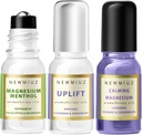 Magnesium Lavender Roll On Pack of 3 - 생일 크리스마스 또는 Stocking Stuffers을위한 완벽한 셀프 케어 선물