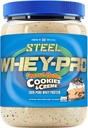 강철 보충제 Whey-Pro | 남성과 여성을위한 호이 단백질 분말 | 땅콩 버터 쿠키 및 크림 | 25 서빙 (1.82lbs) | BCAA 아미노산 | 필수 아미노산 | 글루텐 무료 | 낮은 캐비넷