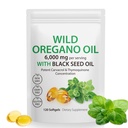 Oregano Softgels의 기름, Oregano 기름 캡슐 유기, 까만씨 기름 200mg를 가진 Oregano의 2-in-1 6000mg 기름, 까만씨 기름 Softgels, 120 Softgel 캡슐을 가진 Oregano 기름