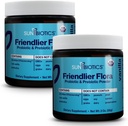 SUNBIOTICS Friendlier Flora - 좋은 Gut Flora, Immune System & Balanced Microbiome을위한 4 Probiotic Strains의 20 억 CFU를 가진 여성 및 남성을위한 Prebiotic & Probiotic 파우더 - 바닐라, (팩 2)