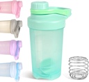 D.Y.A 16oz 셰이커 병, 단백질 쉐이크, 전 운동을 위한 셰이커 병 및 이동, BPA 무료 & 쉬운 청결한 단백질 셰이커 병, 녹색을 위한 Leak 증거 스포츠 셰이커 컵