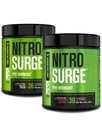 Jacked Factory NITROSURGE Pre Workout Supplement for Energy, Instant Strength Gains, Clear Focus, & Intense Pumps (Arctic White, 30 서빙 & Cherry Limeade, 30 서빙)