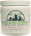 건강한 에너지 음료 분말 - 스테비아 & 자연 카페인 | Elevated Energy Fizzy Drink Mix | Strawberry Kiwi | 30 인분