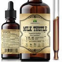 HERBALICIOUS 우유 이틀 추출물 - 생식기 지원을 위한 All-Natural Cleanse와 Detox 보충교재, 면역 체계 부스트 및 피부 건강 - Silymarin 영양 보충교재 - 2개 fl Oz