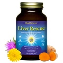 HealthForce SuperFoods Liver Rescue - Natural Liver Cleanse - 밀크 이틀 & 다 델리 루트 - 글루텐 프리 & 비건 - 120 캡슐