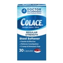 Colace Gentle 효과적인 변비 구호를 위한 일정한 힘 발판 연화제, 아니오 1 의사 추천된 발판 연화제 상표, 100 mg Docusate 캡슐, 30 조사