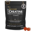남성 & 여성을위한 크레아틴 Monohydrate Gummies - Sugar Free & Vegan Advanced Formula W/L-Taurine + Vitamin B12 - 근육 강도, 근육 빌더, 회복, 에너지 부스트, 사전 운동 보충