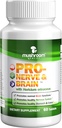 PRO-Nerve & Brain | Memory, Nervous System, Stomach, Colon, Digestive Tract, Clinically Studied Lion’s Mane Mushroom Extract, Vegan, Non-GMO, USA Made, 60 Tablet에 대한 모든 자연 초본 보충