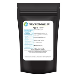 Prescribed For Life Apple Fiber Powder, Natural Apple Fiber Supplement, Vegan, Non GMO, Gluten Free (340g)