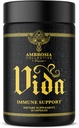 Ambrosia Vida 면역 지원, Elderberry, 비타민 C, 비타민 D 및 아연 보충, 면역 체계 승압기 (60 캡슐)