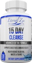 Eternal Zen 15 Day Colon Cleanser Detox with Extra Strength Herbs, Senna는 변비 완화를위한 빠른 행동 자연적인 Laxative입니다 - 전체 바디 클렌징 - 30 캡슐