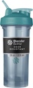 BlenderBottle Shaker Bottle Pro 시리즈 단백질 쉐이크 및 사전 운동, 28-Ounce, Cerulean Blue 완벽