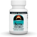 Source Naturals Biotin 빠른 용해, 헤어 스킨 및 네일 지원 *, 10,000 mg - 60 빠른 용해 정제