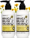 Reshape+ Arnica Bruise Relief Topical Cream For Bruising, Swelling, & Discoloration On Skin, Natural Skin Care Homeopathic Arnica Lotion W/Vitamin K, Horse Chestnut, & Collagen, 8 Fl Oz (2 팩)