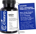 사이트맵 남성 1000mg, Resveratrol, CoQ10, L-Citrulline 및 Maca 루트가있는 NAD + 보충 - 셀룰러 에너지, 건강한 노화 지원, 산화 방지제, 남성 용 산화 산화 방지제 - 60 캡슐