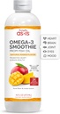 AS-IS Simply 16 fl oz (31 서빙) | 생선 기름의 오메가-3 스무디 | 심장 건강 증진 | 낙농장 & 설탕 무료 | 천연 망고 맛