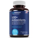 SOD 산화 방지제 Complex 건강한 시효 보충교재 - Superoxide Dismutase의 400mg - 알파 Lipoic 산 - L 아르기닌 - Lysine - AKG - 비타민 A - 면역성이 있는 Support-60 캡슐을 위한 비타민 E