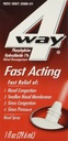 성인과 어린이 12 +, Sinus Congestion Relief 및 Nasal Congestion Relief Nasal Spray 용 4Way 빠른 행동 Nasal 스프레이 - 1 Fl Oz 스프레이 병