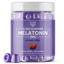 FIOR Sugar Free 120-Count Sleep Aid & Calm Gummies, Melatonin Gummies 성인 및 어린이를위한 수면 보조. 잠을 위한 거미 비타민. 성인 & 아이 Melatonin & L-Theanine Gummies 자연적인 초본 잠 원조.