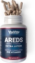 VisiVite의 AREDS Lutein Eye Vitamins - 베타 카로틴없이 눈을위한 루테인 보충제 - 성인을위한 루테인 - 60 캡슐
