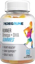 런너 오메가 3, 6 및 9 Gummies Plus DHA - 매일 실행 보조제 - 50 % 더 적은 설탕 - Athletes를위한 심장 및 관절 건강 거미 - GMP 인증