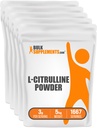 BulkSupplements.com L-Citrulline 분말 - Citrulline Supplement, Nitric 산화물 보충 - Unflavored & 글루텐 무료 - 서빙 당 3g, 1kg (포장 5) (11 파운드)