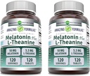 Amazing Formulas Melatonin 10 Mg Plus L-Theanine 5.5 Mg 보충교재 | 120의 정제 | Non-GMO | 글루텐 프리 | 미국에서 제작 | 2 팩