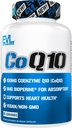 EVL 높은 흡수 CoQ10 100mg - 건강 뇌 지원 에너지 생산을 위한 진보된 산화 방지제 Coenzyme Q10 보충교재 및 건강한 시효 - Bioperine 건강 보충교재를 가진 CoQ10
