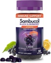 Sambucol Black Elderberry Gummies - 성인, Sambucus Gummies, 면역 지원을위한 아연과 비타민 C가있는 엘더 베리 - 30 카운트