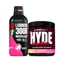 PROSUPPS L-Carnitine 3000 자극제 자유로운 액체 탄 (31의 서빙, 드래곤 과일) 및 Mr. Hyde 서명 시리즈 전 운동 에너지에 의하여 분말되는 음료 (30의 서빙, 수박) 뭉치