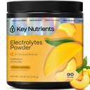 KEY NUTRIENTS Multivitamin Electrolytes Powder No Sugar - Tropical Peach Mango Electrolyte Powder - Endurance & Energy Supplement - Hydration Powder - Calories - 90 서빙 - 미국