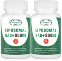 NAD+ 보충교재 Liposomal NAD+ 세포 에너지, 건강한 시효 및 근육 수선을 위한 800MG Nicotinamide Riboside 대안 플러스 120의 캡슐 (2의 포장)
