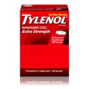Tylenol 여분 힘 Acetaminophen 캡슐, 500 mg의 고통 구호 & 두 배 흡진기 두통, 두통, 두통, 생리적인 주름 & 고통, 여행 친절한 포장, 2-Caplet 주머니, 50 조사