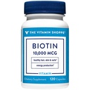 비타민 Shoppe Biotin 1,000MCG, 건강한 Vibrant 머리, 건강한 피부 & 강한 못, 에너지 생산 (120의 캡슐)를 위한 영양성 대사 지원