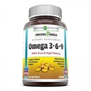 놀라운 오메가 3.6.9 보충 | 1200 Mg | 레몬 맛 | Flaxseed Oil, Borage Oil, Fatty Acid의 독특한 공식 | Non-GMO | 글루텐 프리 | 미국 (1 팩 | 250 Softgels)